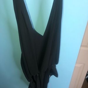 Black halter one piece!